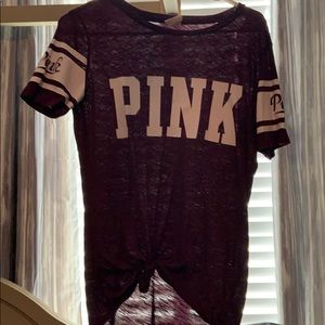 PINK maroon t shirt